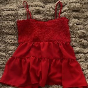 Small red tank